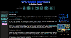 Desktop Screenshot of cpcgamereviews.com