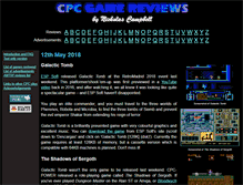 Tablet Screenshot of cpcgamereviews.com